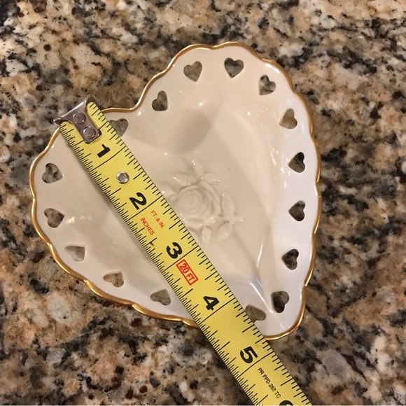 ▪️VINTAGE Lenox Heart Rose Dish - Picture 5 of 6